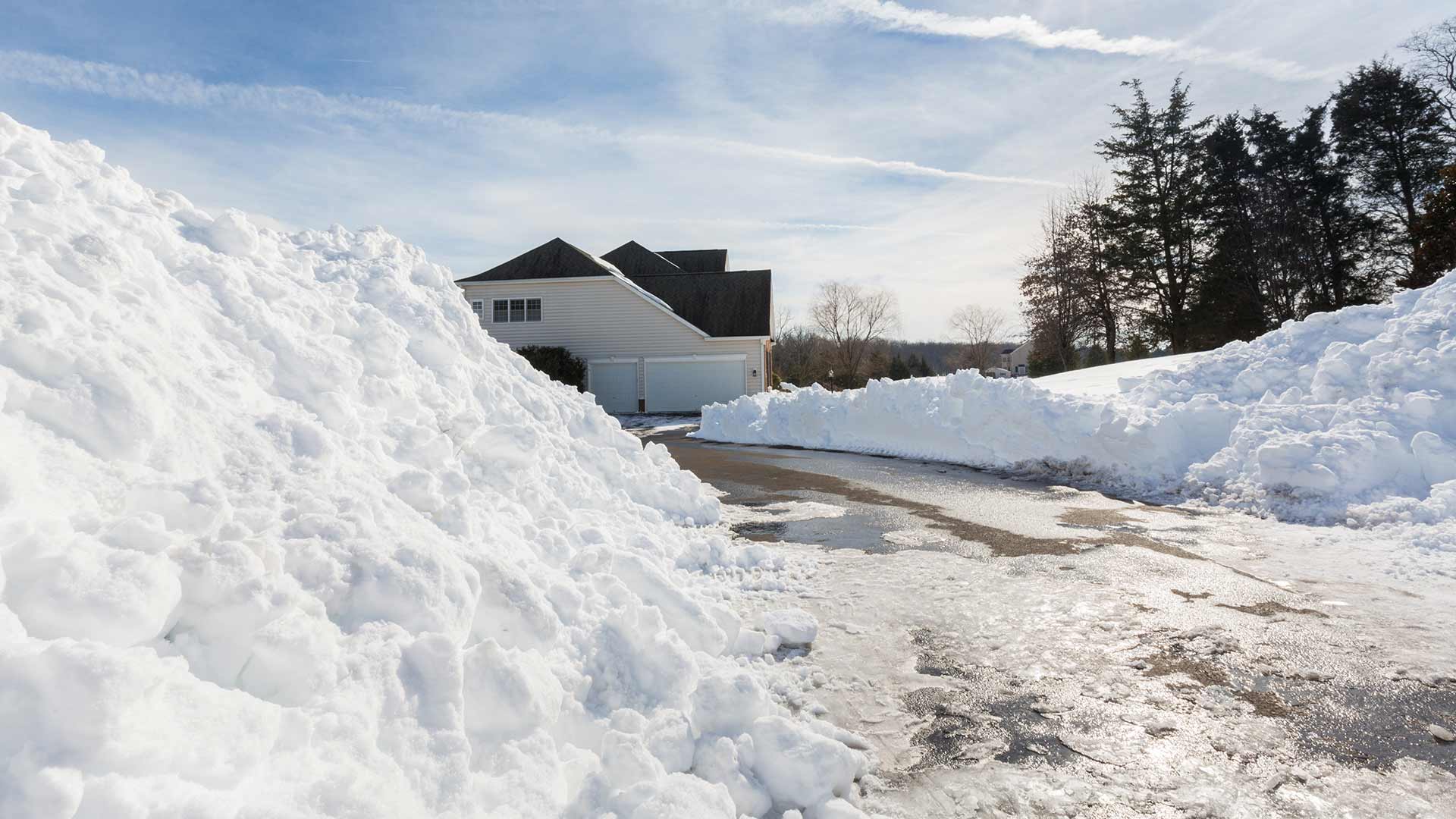 Banner Snow Removal From Residential Driveway
