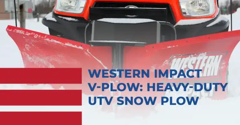 Western Impact V-Plow: Heavy-Duty UTV Snow Plow